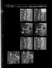 Masonic Lodge Officers-Boys Watching Football on TV (9 Negatives) (January 3, 1961) [Sleeve 2, Folder a, Box 26]